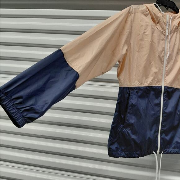 Columbia Womens Medium Flash Forward Windbreaker Jacket Colorblock Hooded Zip - Picture 5 of 13